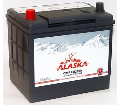 Аккумуляторы ALASKA CMF 65 R 75D23 silver+ оптом и в розницу