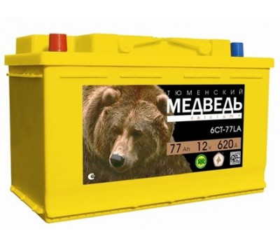 Аккумулятор Тюменский медведь 6CT77LA0 оптом и в розницу