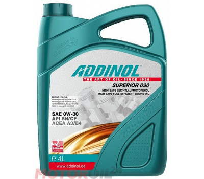 ADDINOL Superior 030 SAE 0W-30 оптом и в розницу