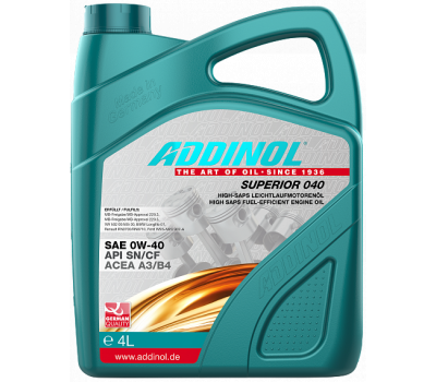 ADDINOL Superior 040 SAE 0W-40 оптом и в розницу