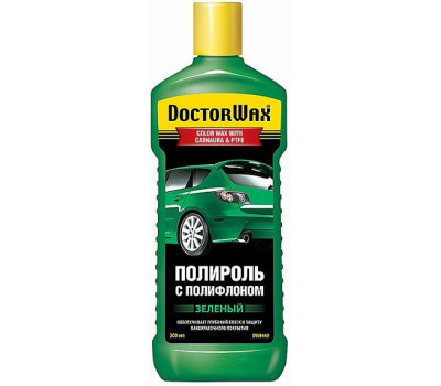 Цветная полироль с полифлоном DOCTOR WAX (зеленая) оптом и в розницу Цветная полироль с полифлоном DOCTOR WAX (зеленая) оптом и в розницу